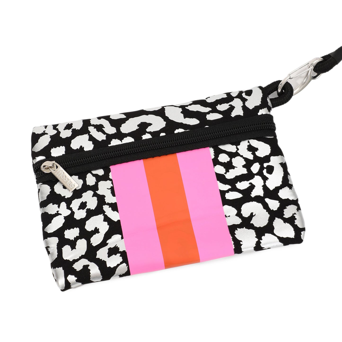 Taschen / Neopren-Shopper Lilly - Leo Schwarz-Silber