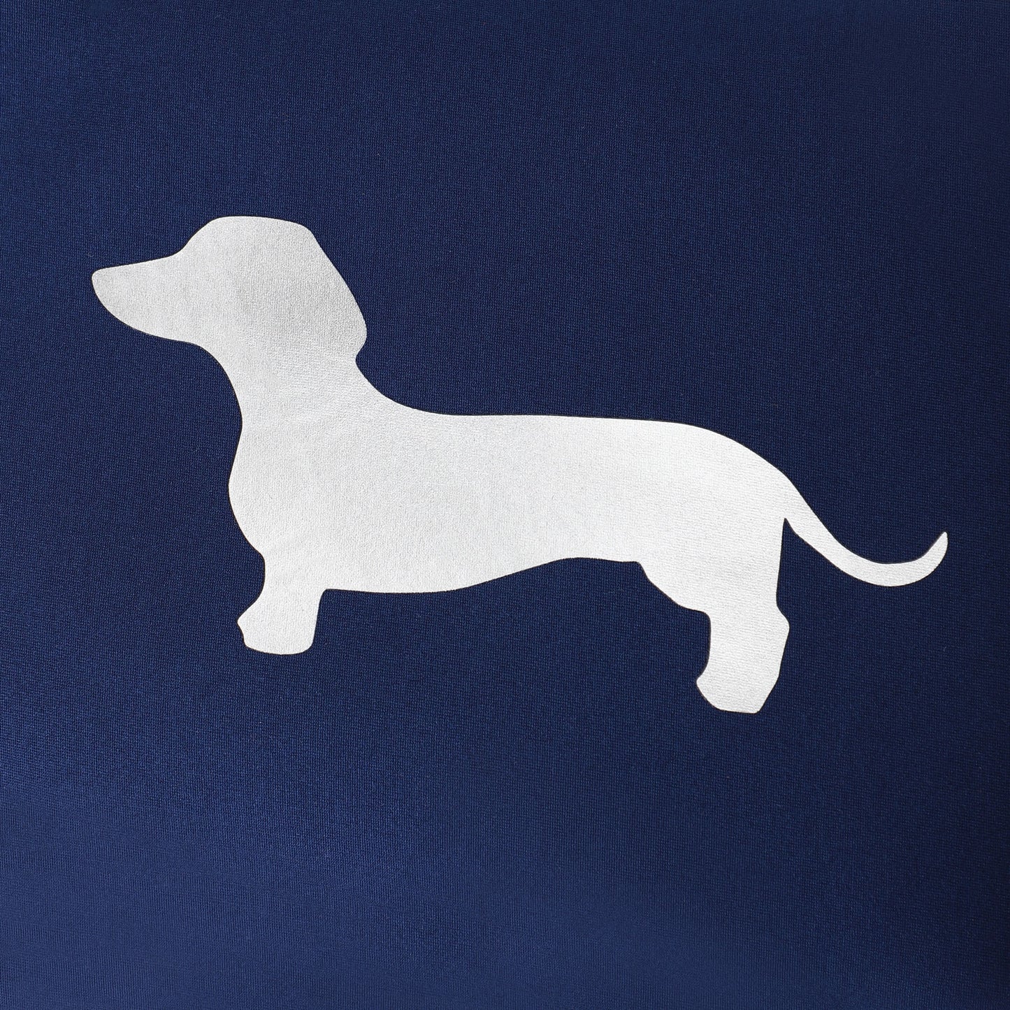 Taschen / Neopren-Umhängetasche Cleo - Dackel Navy-Silber