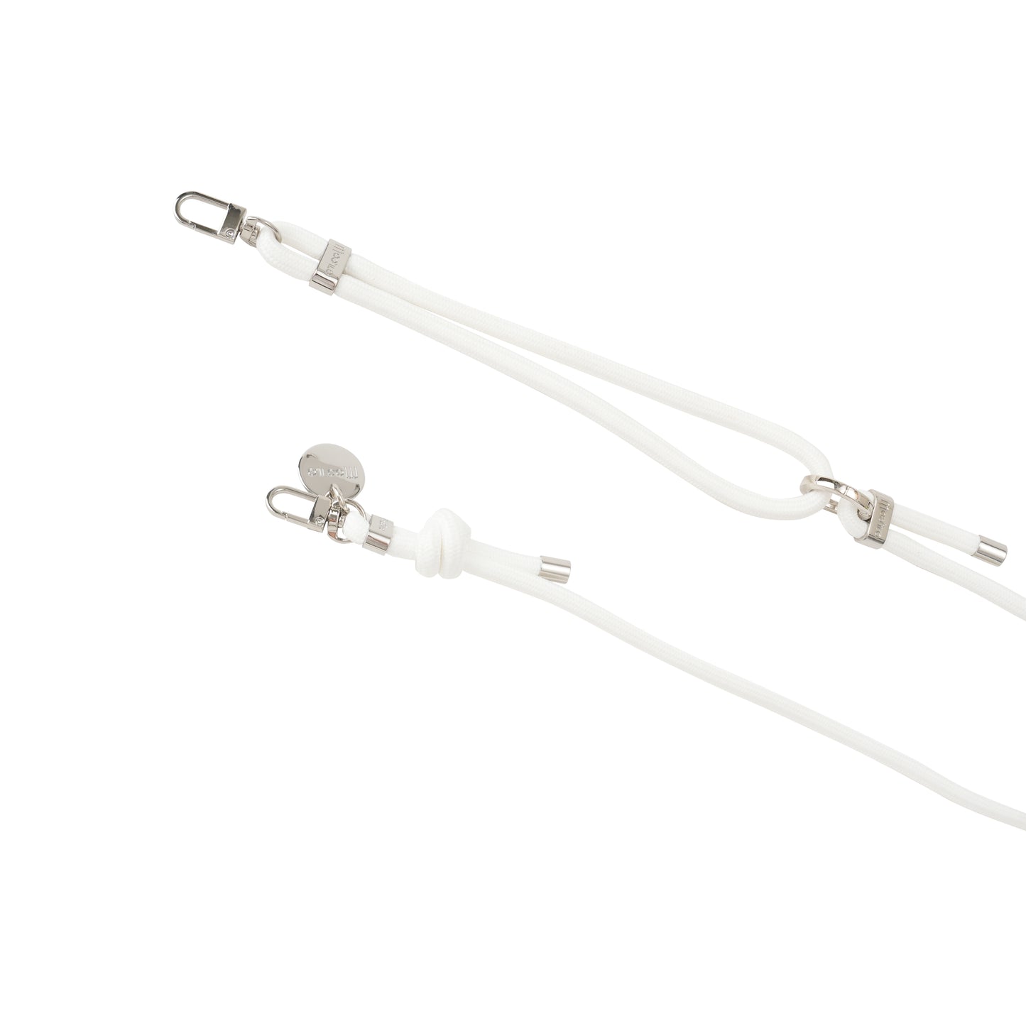 Accessoires / Handy- & Taschenkette Tau - Weiß-Silber