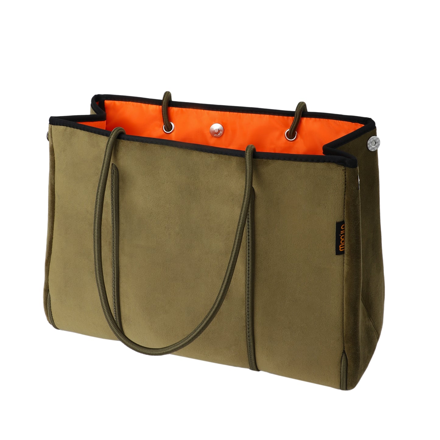 Taschen / Neopren-Samt-Shopper Mary - Khaki
