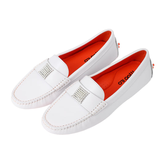 Schuhe / Moccasins - Weiß