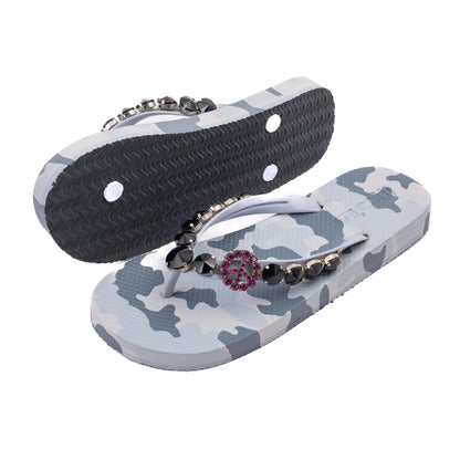 Flip-Flop / Camouflage Grau - Peace