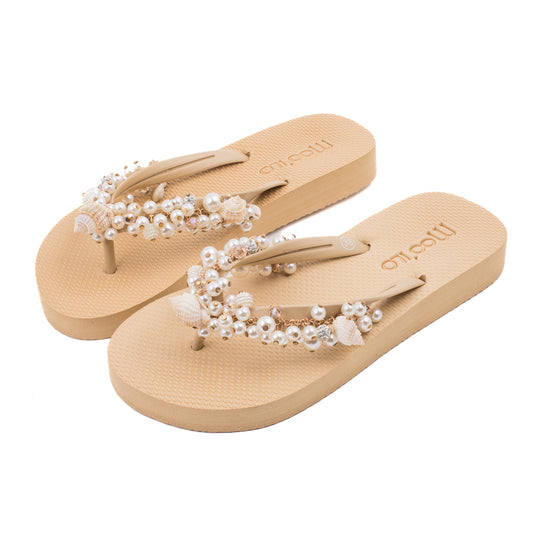 Flip-Flop / Muschel - Beige