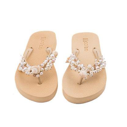 Flip-Flop / Muschel - Beige
