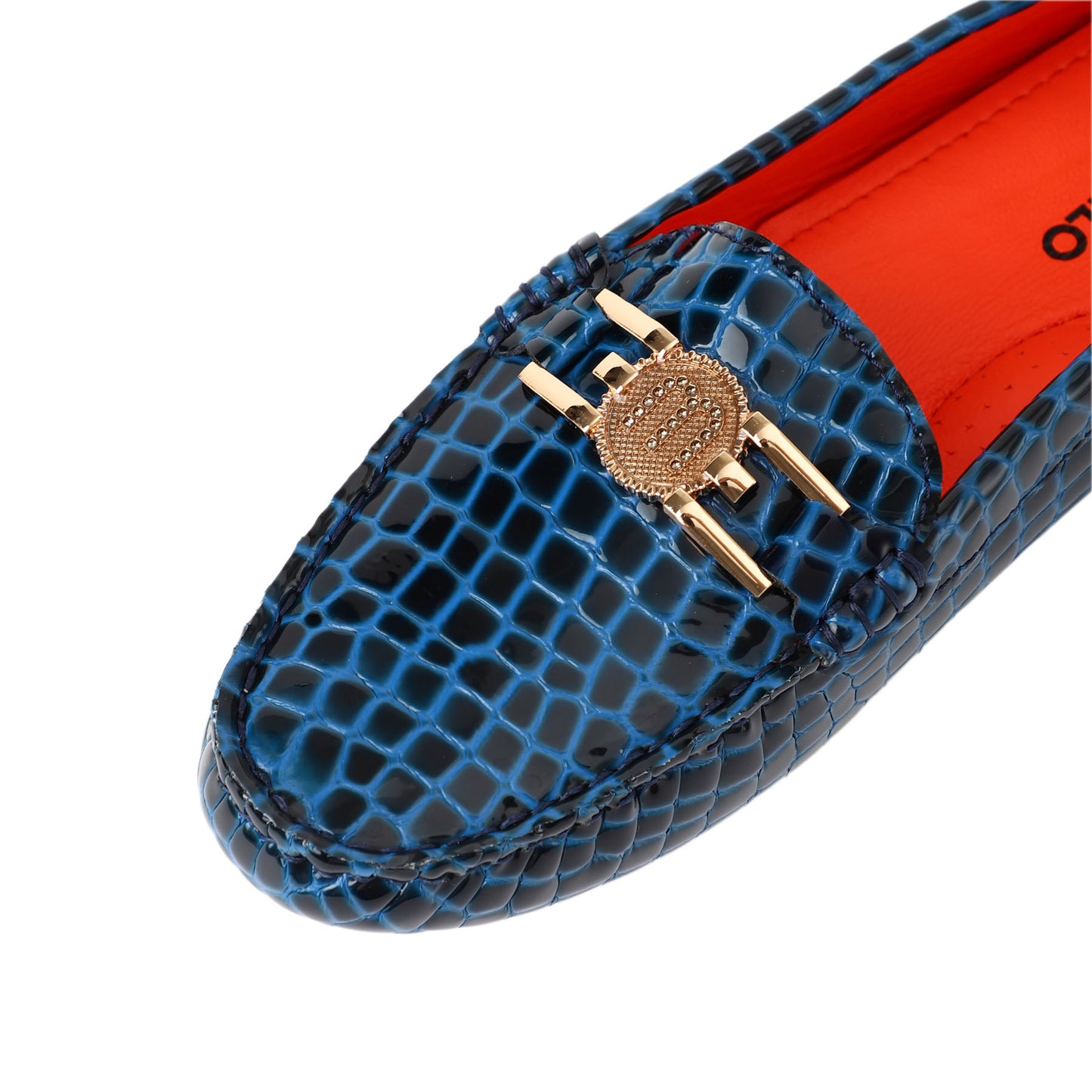 Schuhe / Moccasins - Navy Croco