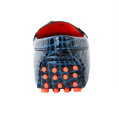 Schuhe / Moccasins - Navy Croco