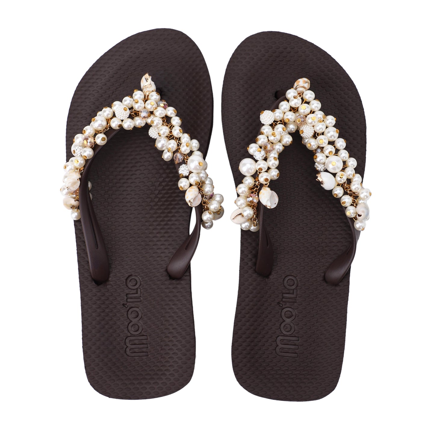 Flip-Flop / Muschel - Dunkelbraun