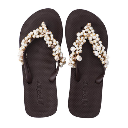 Flip-Flop / Muschel - Dunkelbraun