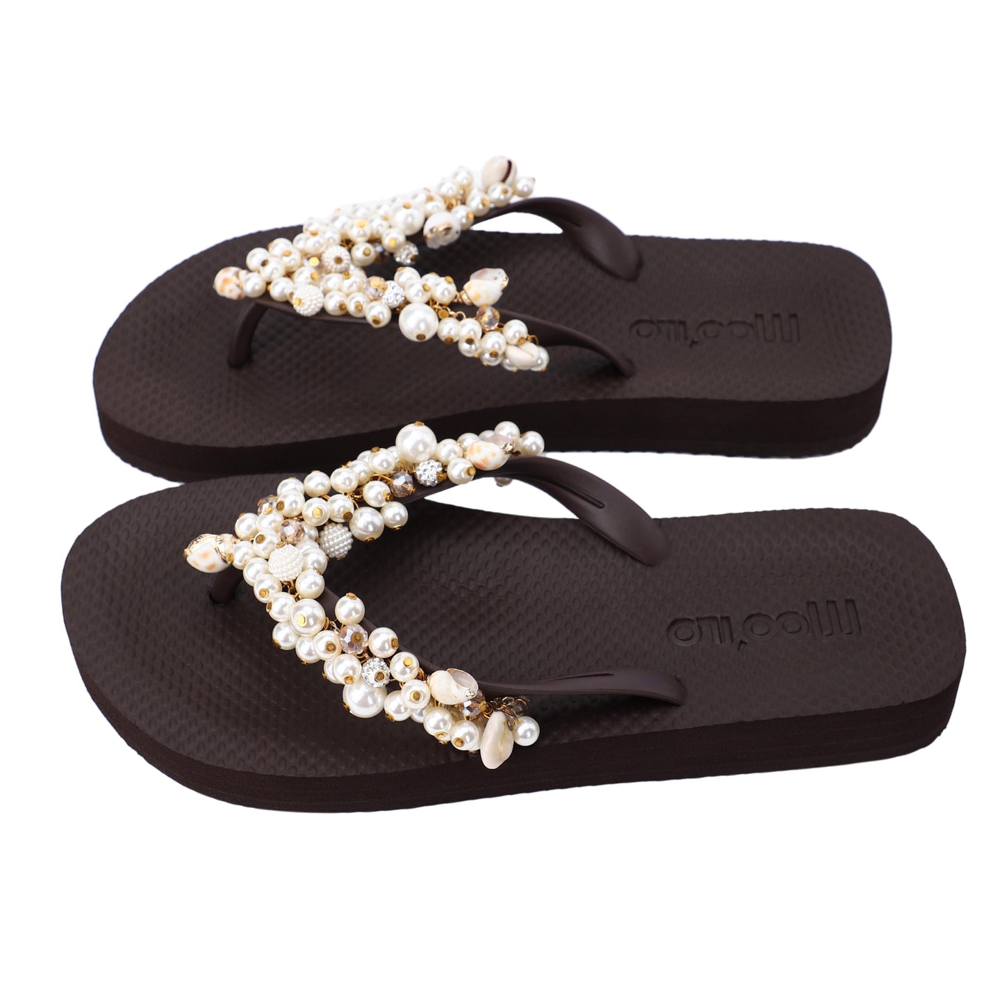 Flip-Flop / Muschel - Dunkelbraun