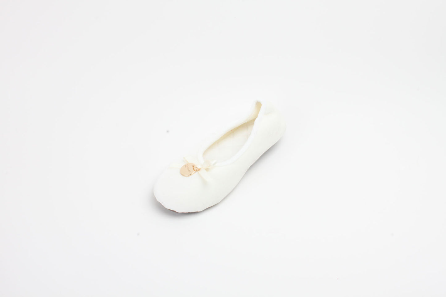 Hausschuhe / Ballerina - Weiß
