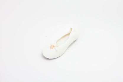 Hausschuhe / Ballerina - Weiß