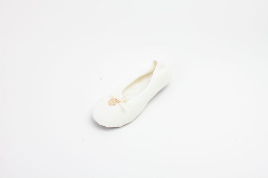 Hausschuhe / Ballerina - Weiß