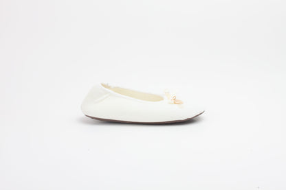 Hausschuhe / Ballerina - Weiß