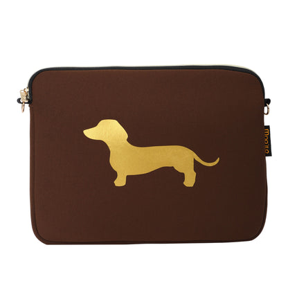 Hausschuhe / Slipper Dackel - Braun