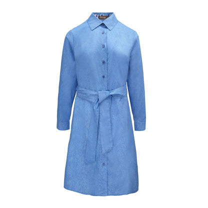 Kleider / Kleid mit Gürtel - Jeans