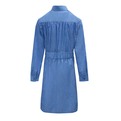 Kleider / Kleid mit Gürtel - Jeans