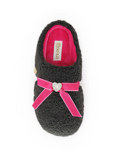 Hausschuhe / Slipper Schleife - Pink
