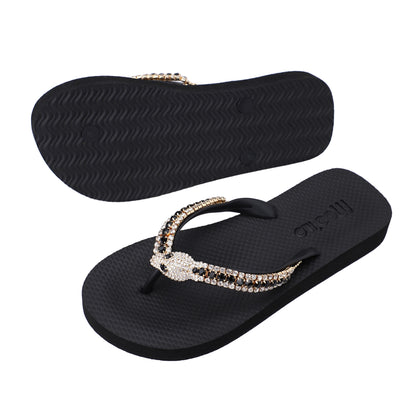 Flip-Flop / Schlange - Schwarz