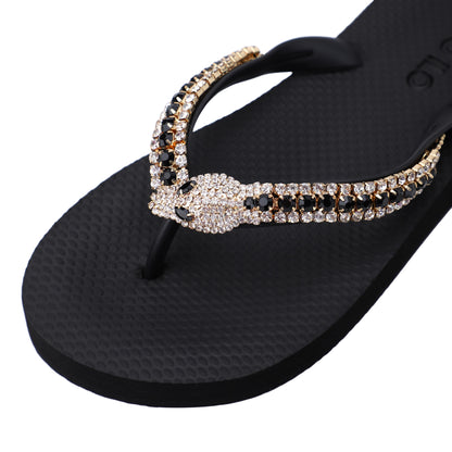 Flip-Flop / Schlange - Schwarz