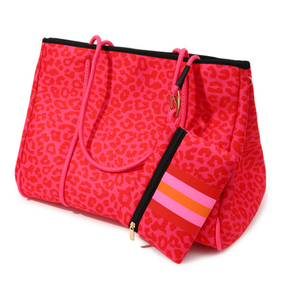 Taschen / Neopren-Shopper Lilly - Leo Pink
