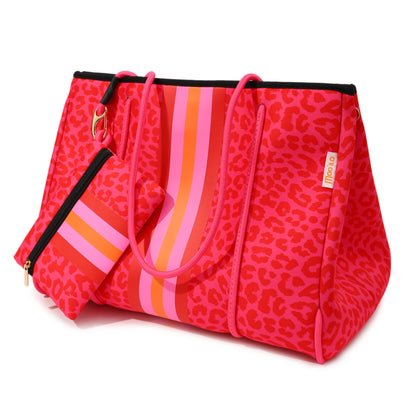 Taschen / Neopren-Shopper Lilly - Leo Pink