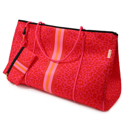 Taschen / Neopren-Shopper Xara - Leo Pink