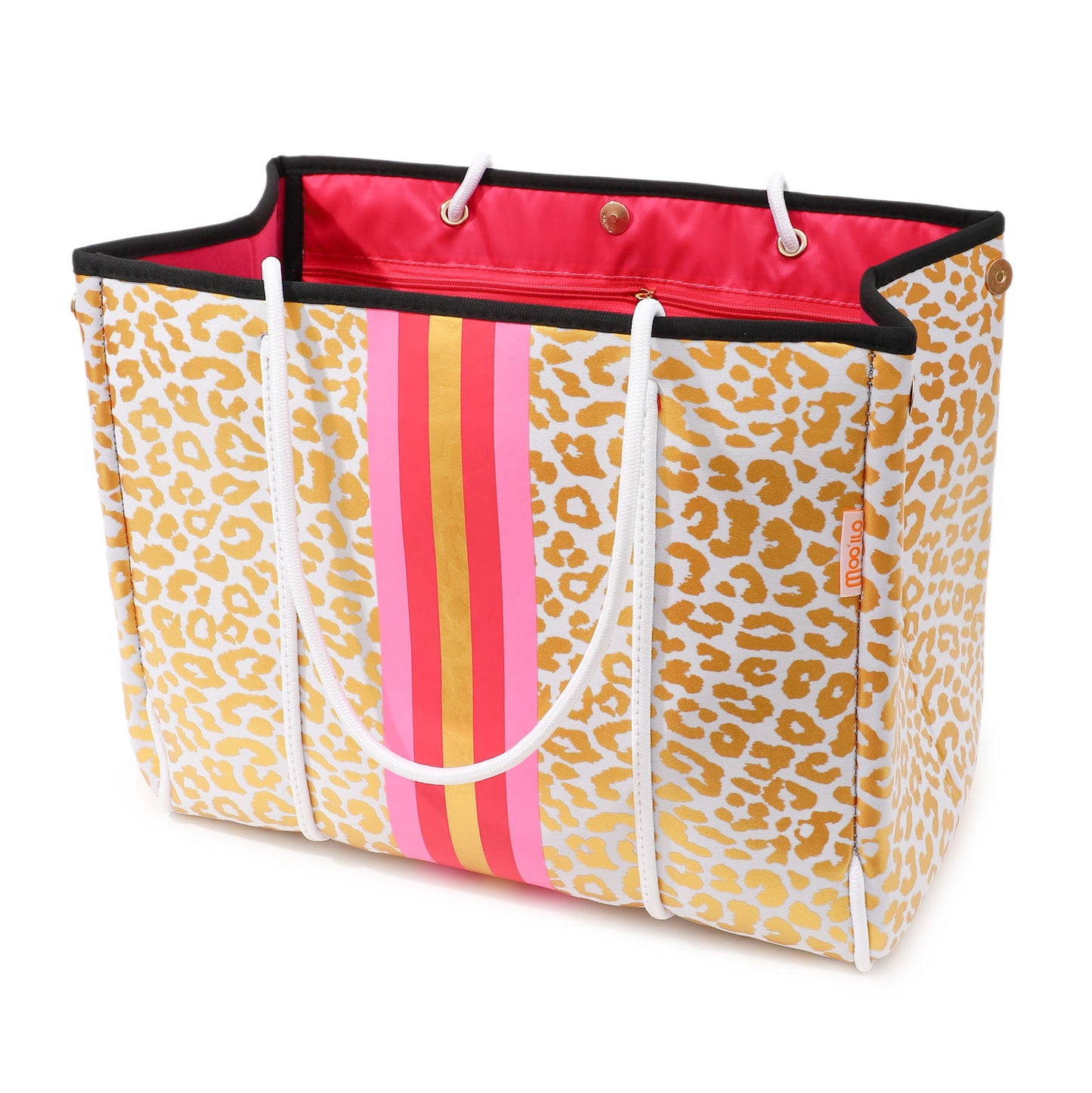 Taschen / Neopren-Shopper Lilly - Leo Weiß-Gold