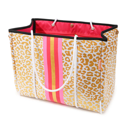 Taschen / Neopren-Shopper Lilly - Leo Weiß-Gold