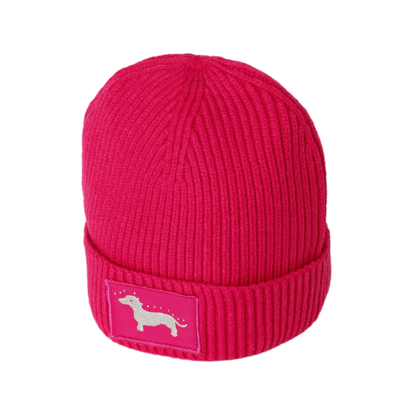 Mützen & Schals / Mütze Dackel - Pink grob