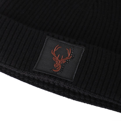 Mützen & Schals / Mütze Hirsch - Schwarz grob