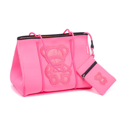 Taschen / Neopren-Shopper Lilly - Bär Pink