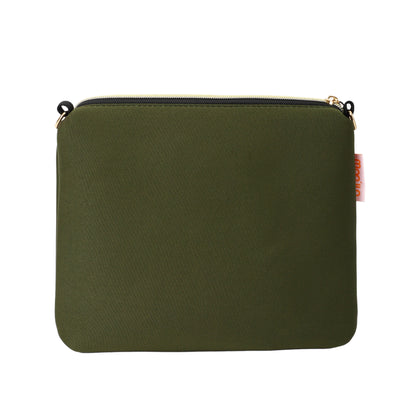 Taschen / Neopren-Umhängetasche Cleo - Dackel Khaki-Gold