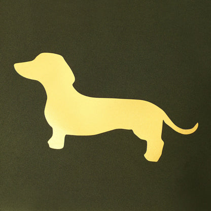 Taschen / Neopren-Umhängetasche Cleo - Dackel Khaki-Gold