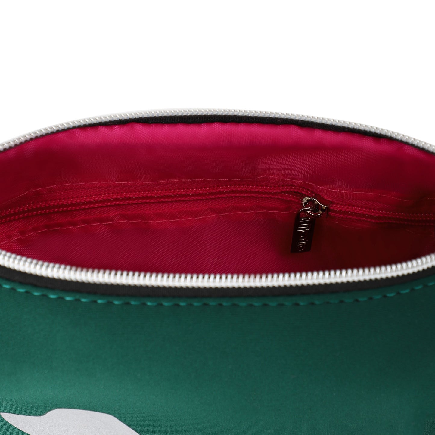 Taschen / Neopren-Umhängetasche Cleo - Dackel Dunkelgrün-Silber