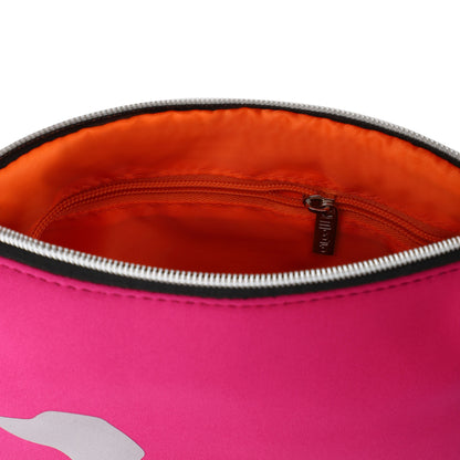 Taschen / Neopren-Umhängetasche Cleo - Dackel Pink-Silber