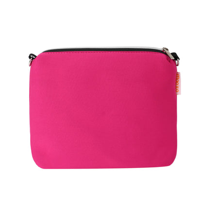 Taschen / Neopren-Umhängetasche Cleo - Dackel Pink-Silber