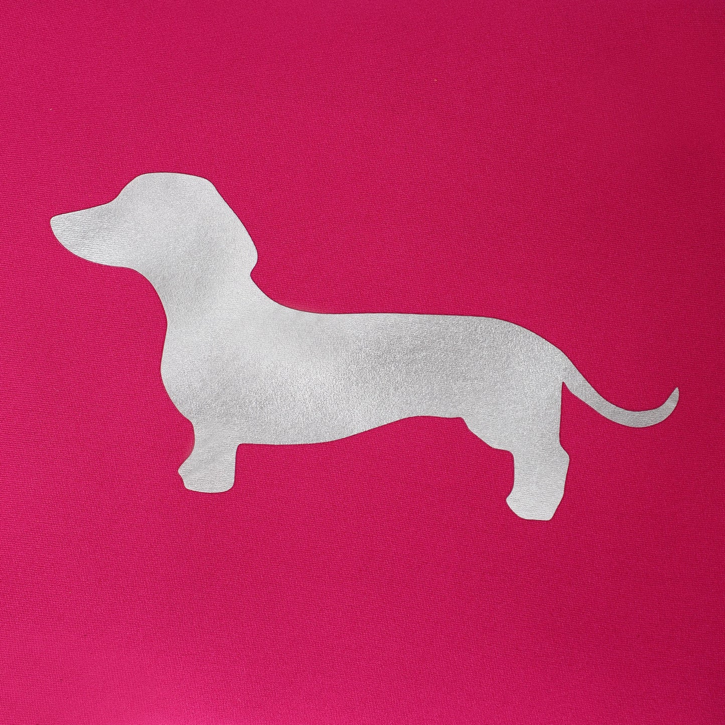 Taschen / Neopren-Umhängetasche Cleo - Dackel Pink-Silber