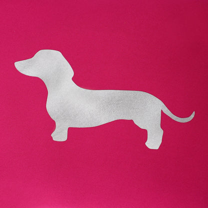 Taschen / Neopren-Umhängetasche Cleo - Dackel Pink-Silber