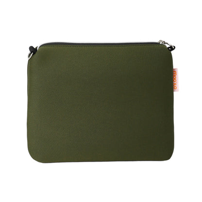 Taschen / Neopren-Umhängetasche Cleo - Hirsch Khaki-Silber