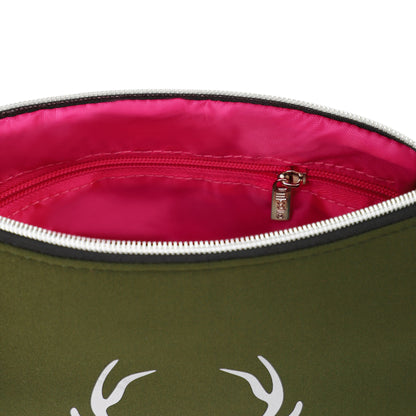 Taschen / Neopren-Umhängetasche Cleo - Hirsch Khaki-Silber