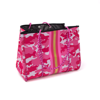Taschen / Neopren-Shopper Xara - Camouflage - Pink