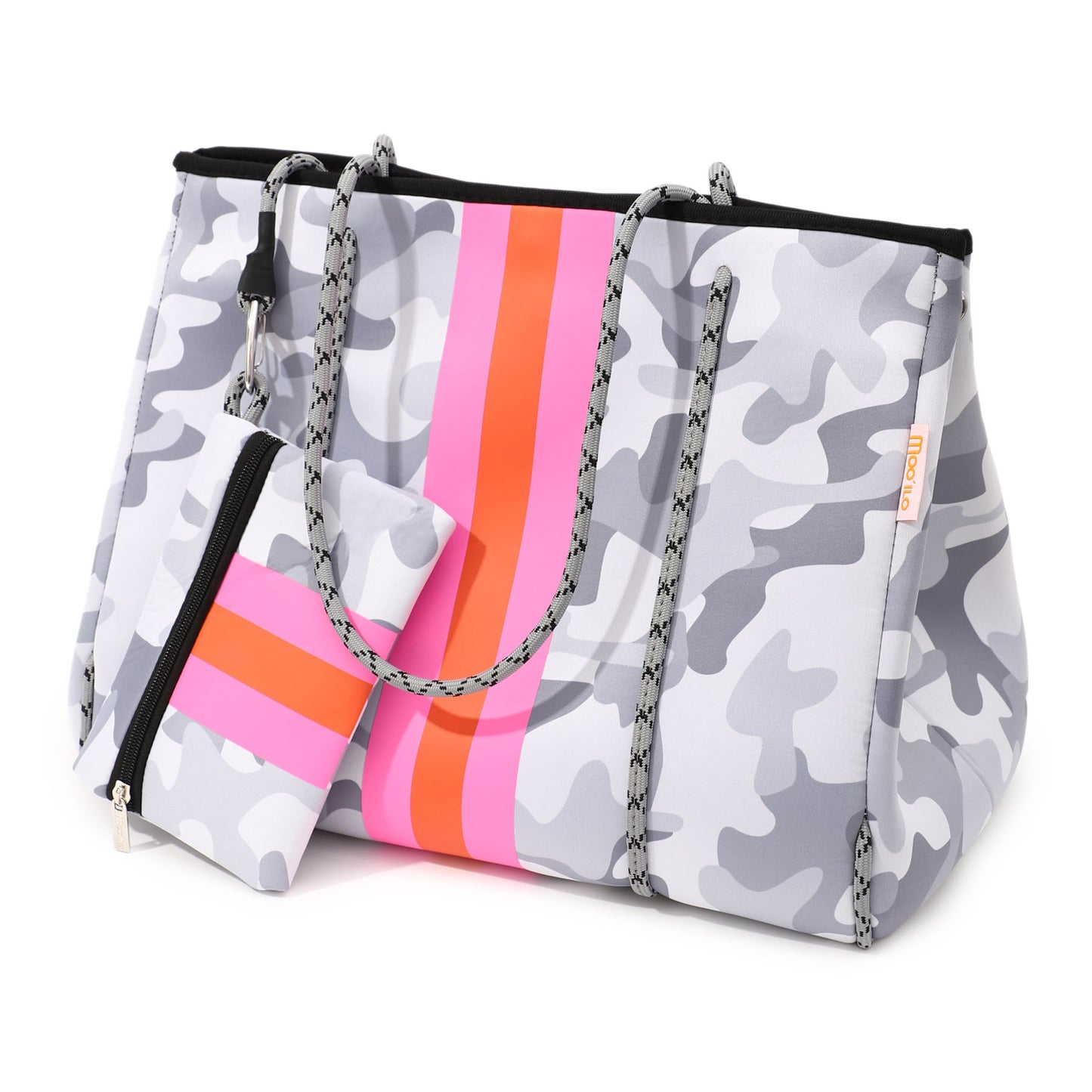 Taschen / Neopren-Shopper Xara - Camouflage - Grau