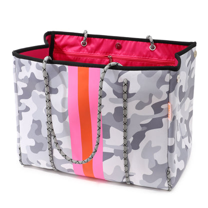 Taschen / Neopren-Shopper Xara - Camouflage - Grau