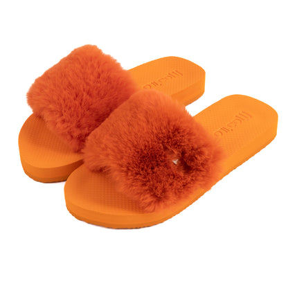 Pantolette / Teddy - Orange Set A