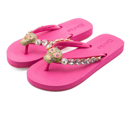 Flip-Flop / Totenkopf - Pink Set A