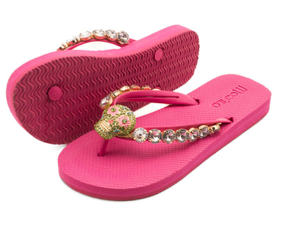 Flip-Flop / Totenkopf - Pink Set A