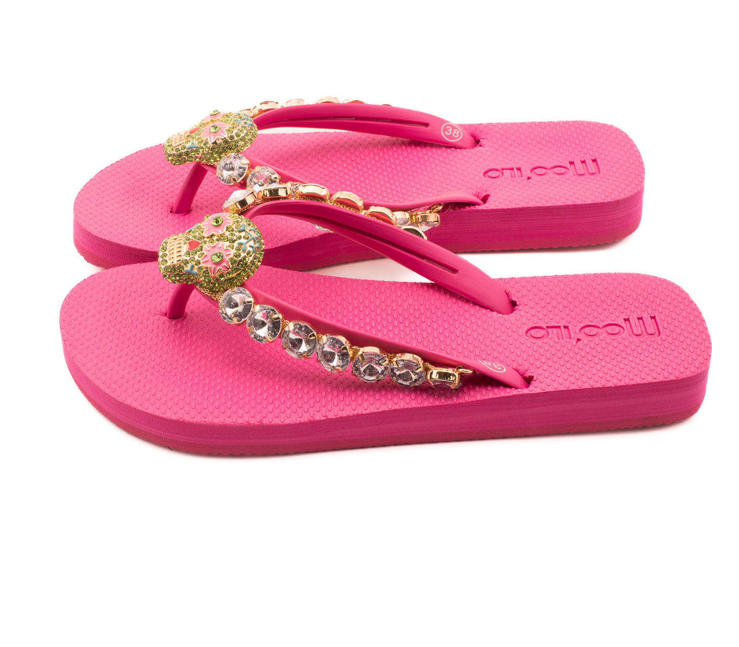 Flip-Flop / Totenkopf - Pink Set B
