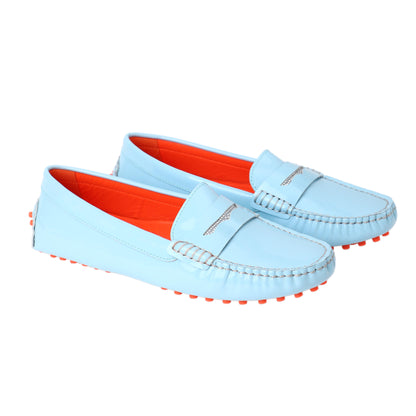 Schuhe / Moccasins - Hellblau