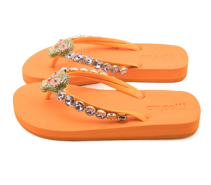 Flip-Flop / Totenkopf - Orange Set B