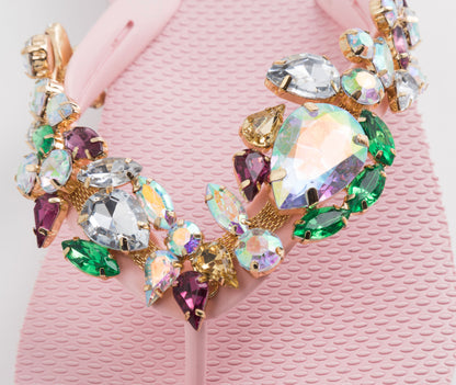 Flip-Flop / Diamant - Bunt-Rose Set A